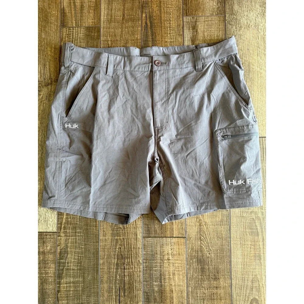 Men’s Huk Next Level 7” Shorts Sz. XXL Grey